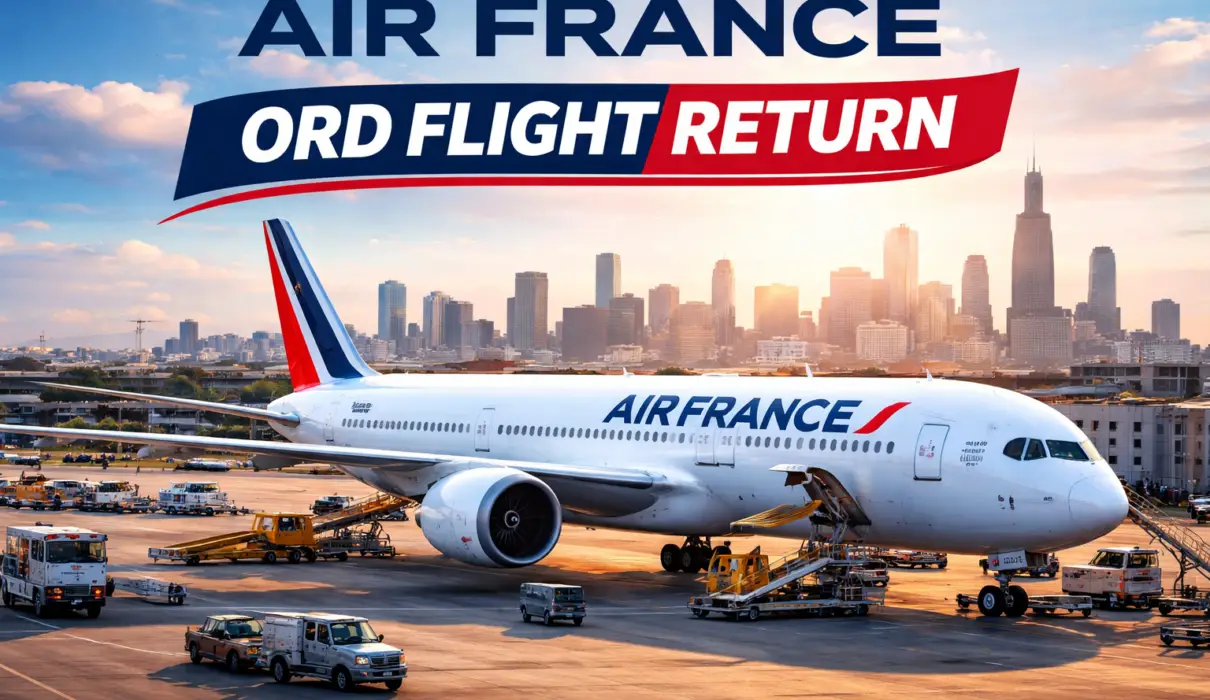 air france ord flight return