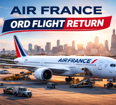 air france ord flight return