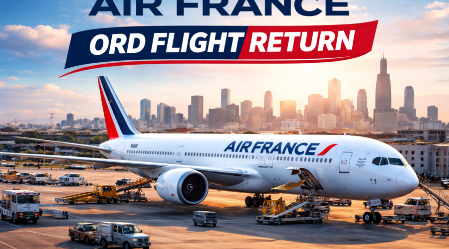 air france ord flight return